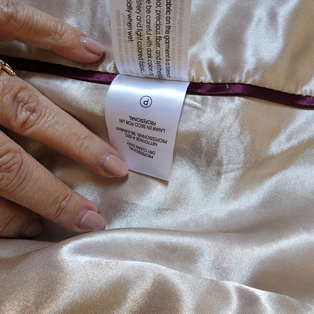 CALVIN KLEIN women's camel wool-cashmere coat 10P - Picture 7 of 12